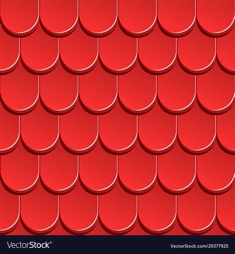 Texture Red Shingles Roof Royalty Free Vector Image