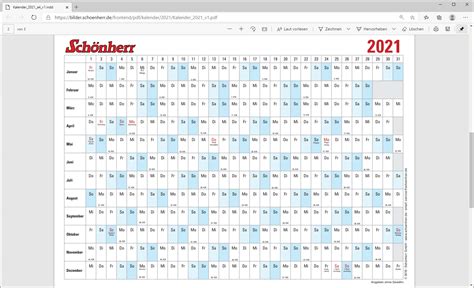 Jahreskalender 2021 zum ausdrucken 2021 download auf freeware.de. Schönherr Kalender 2021 - Download - COMPUTER BILD