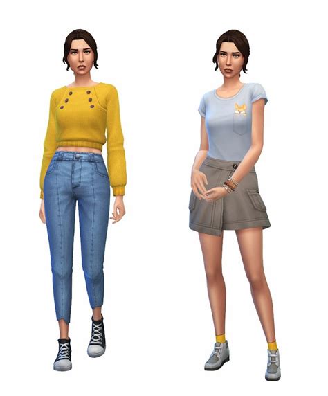 Ts4 Lookbook Nocc Sims 4 Sims 4 Clothing Sims 4 Characters