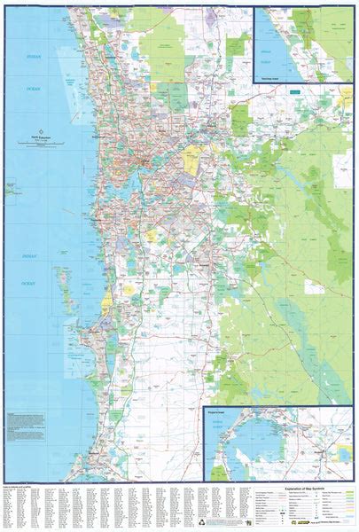 Buy Perth Ubd Laminated Wall Map Mapworld