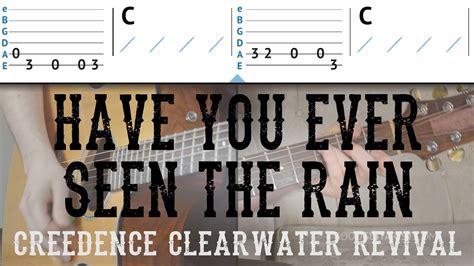 Have You Ever Seen The Rain Easy Guitar Lesson Tutorial Ccr John