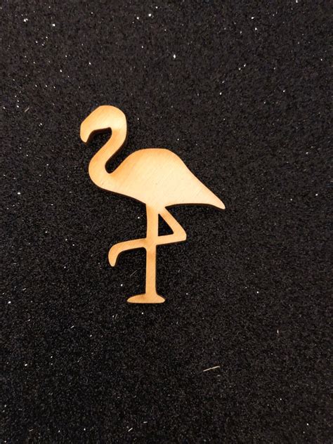Flamingo Laser Wood Shaped Cut Out Unfinished Etsy