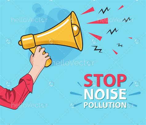Stop Noise Pollution Illustration Download Graphics Vectors
