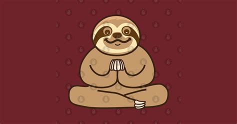Cute Sloth Yoga Lotus Sloth T Shirt Teepublic