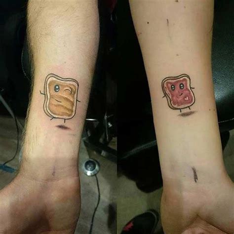 Peanut Butter And Jelly Tattoos For Couples Tatuagem Tatoo Tatuagens