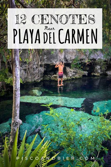 12 Cenotes Near Playa del Carmen & Playa del Carmen Cenotes Map | Playa