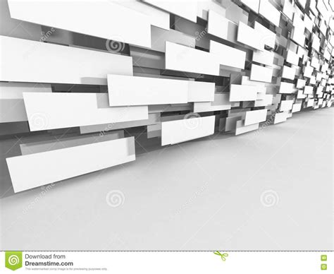 Abstract Architecture Design White Background Stock Illustration