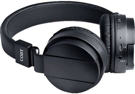 Coby Chbt 608 Blk Flex Bluetooth Folding Stereo Headphones Black