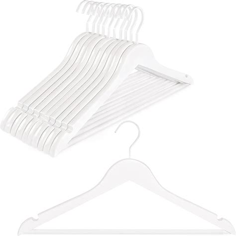 Topia Hanger All White Wooden Hangers Solid Wood Suit Hangers With