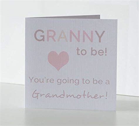 Granny To Be Card Grandma To Be Card Pregnancy Announcement Card