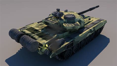 Rigged Army Tank 3d Model 15 Ma Stl Obj Fbx Free3d
