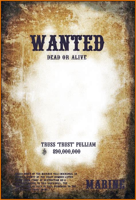 wanted posters template authorizationlettersorg