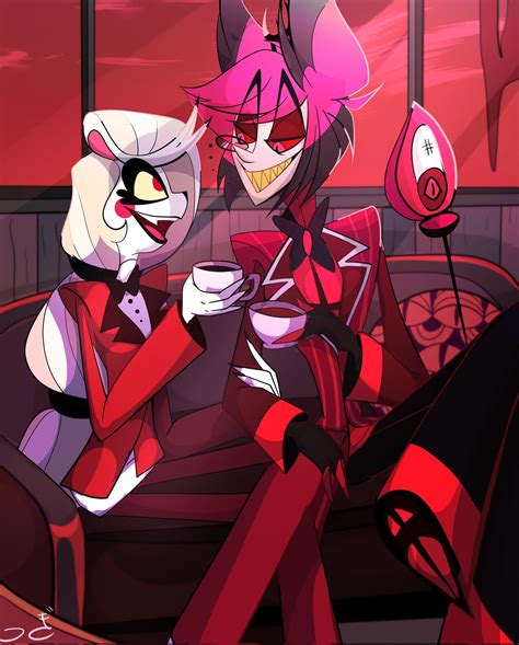 Official Redesigns Of Charlie And Alastor In Hotel Art Monster