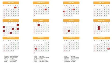 Daftar Libur Panjang Desember 2020 Terbaru Lengkap Kalender 2021
