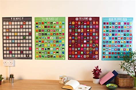 The 100 movies scratch off poster is the ultimate movie bucket list! Gift Republic 100 Albums Scratch Off Bucket List Poster ...