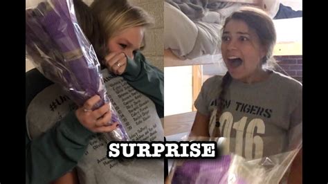 Surprising My Best Friend At College Emotional Youtube