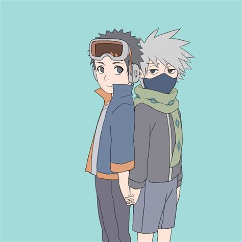 Kakashi Und Obito Als Kinder Sind Die Süß Naruto Pinterest