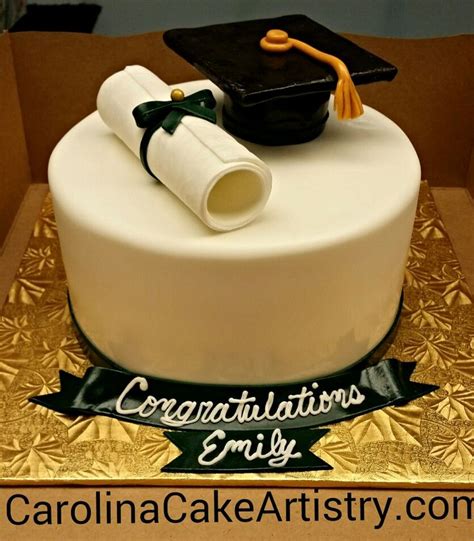 Edible Graduation Hat And Diploma Cake Graduation Cakes Sunflower