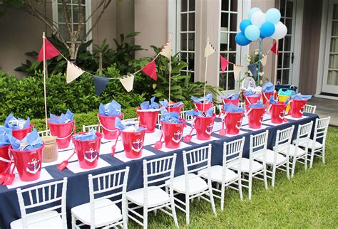 nautical party ideas; nautical first birthday party; nautical birthday