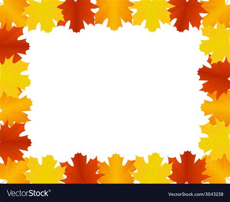 Autumn Leaves Clip Art Border