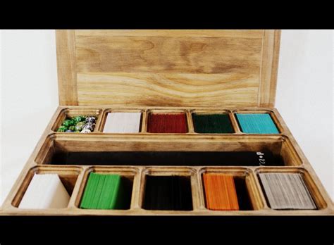 10 Deck Trading Card Box Deck Boxes Trading Card Box Wood Deck