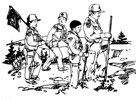 Scout Hike Clip Art Library