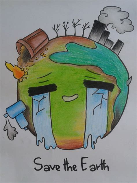 Save Earth Drawing With Oil Pastels How To Draw Save Vrogue Co