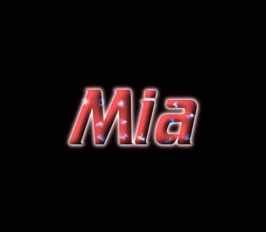 Type your nick in the text box: Mia Logo | Free Name Design Tool from Flaming Text