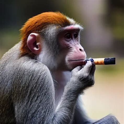 A Monkey Smoking A Cigarette Stable Diffusion Openart