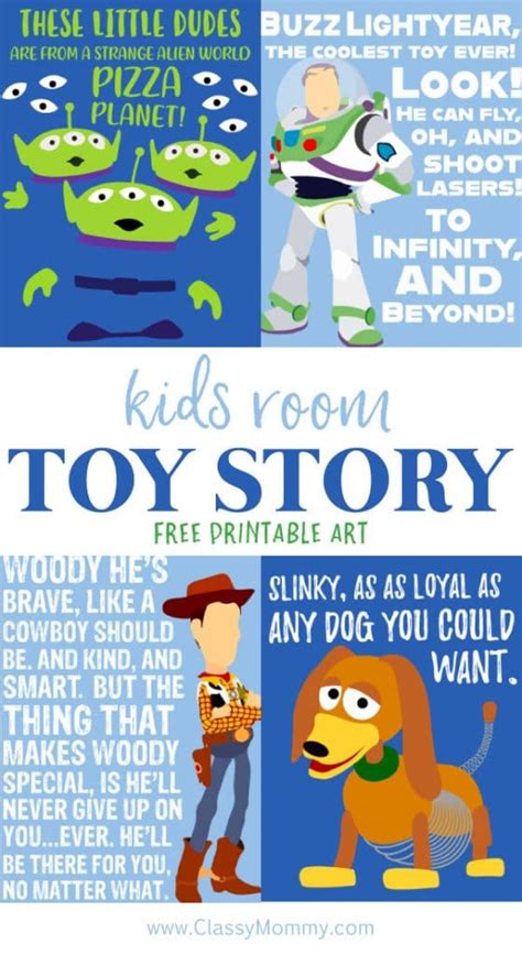 Free Toy Story Printable Posters And Artwork For Toy Story Nursery Or