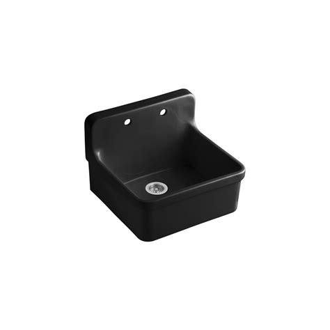 Check spelling or type a new query. KOHLER Gilford 22-in x 24-in Black Black Single-Basin ...
