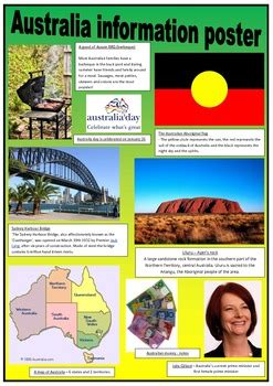 In english the word information is an uncountable noun. Australia - Information posters by Amy Yates | Teachers ...