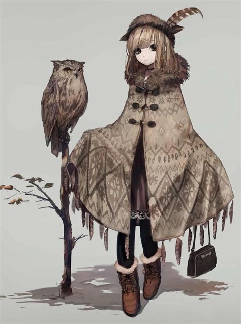 Pin By Dillosso On Art Owl Girl Concept Art Characters Anime