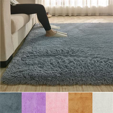Free uk mainland delivery & best prices at placing a rug underneath a bed and featuring rugs along the bedside are two popular options. 13 Colors 4 Sizes Modern Soft Fluffy Floor Rug Anti-skid ...