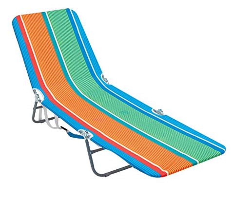 Rio Beach Portable Folding Backpack Lay Flat Beach Lounge Chair With