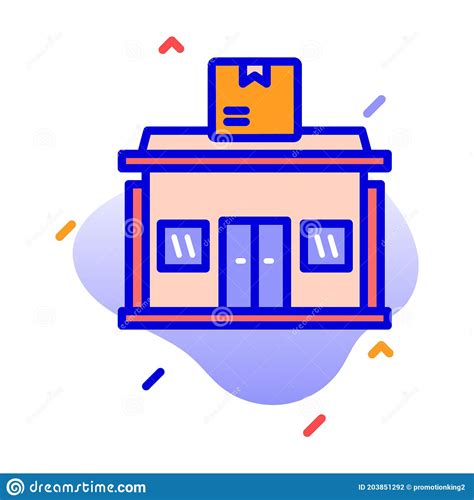 Post Office Building Letter Delivery Fully Editable Vector Icon