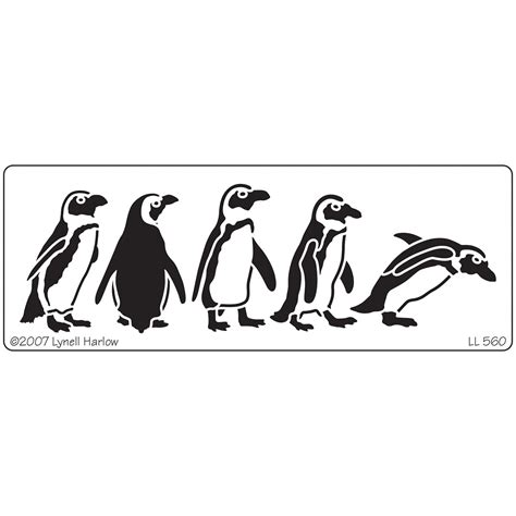 Dreamweaver Metal Stencil 4x6875 Penguins