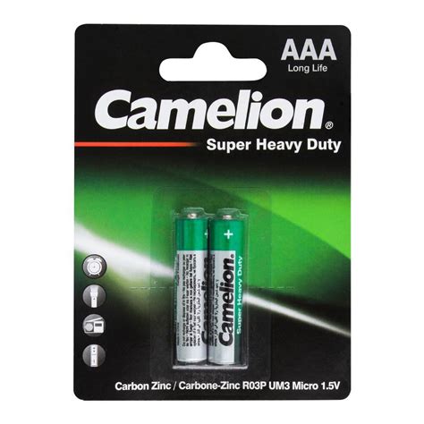 Buy Camelion Super Heavy Duty Aaa Batteries 2 Pack R03p Bp2g Online