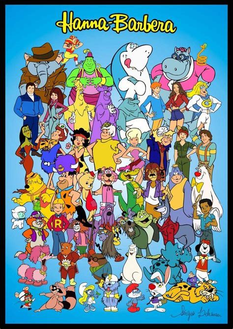 Hanna Barbera Cartoon Characters Old School Cartoons 70s Cartoons