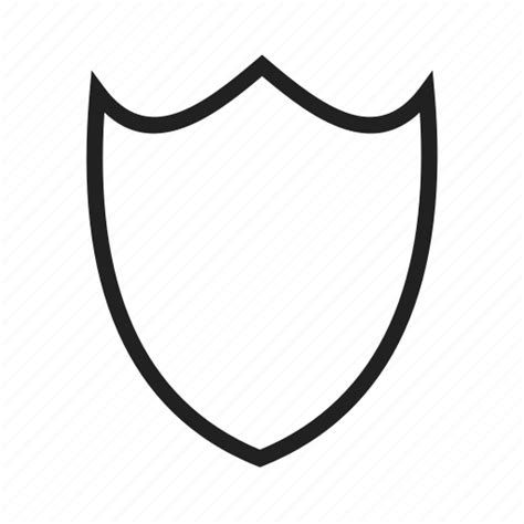 Design Logo Protection Secure Security Shape Shield Icon