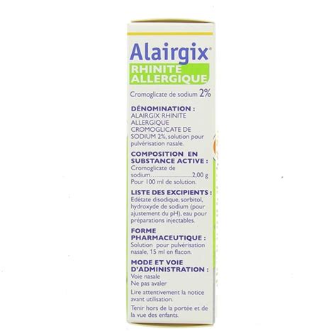 Alairgix Rhinite Allergique Spray Nasal Ml Cooper
