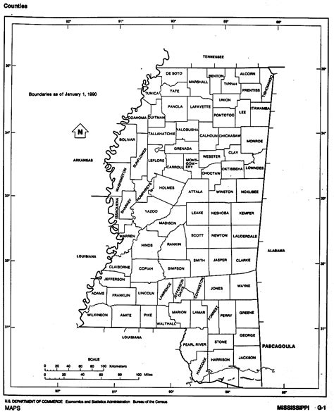 Mississippi Free Map