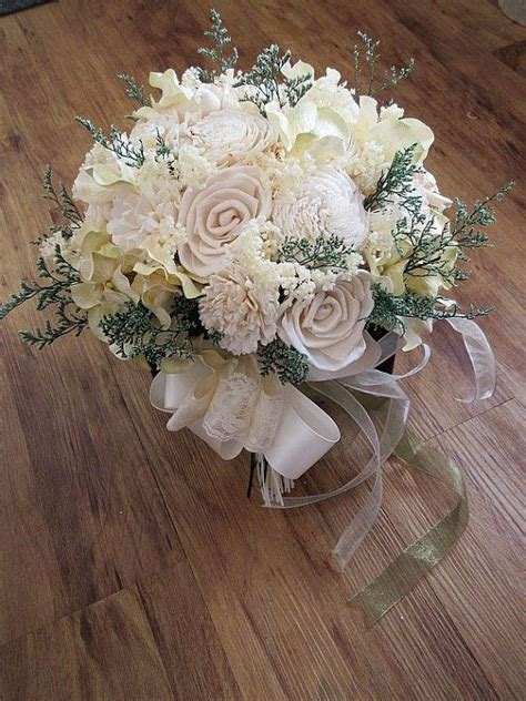 Wedding Bouquet Sola Wood Bouquetready To By Thebloomingcorner