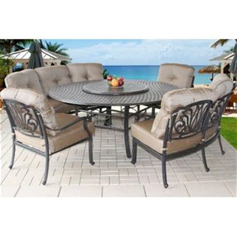 I keep the chairs and umbrella folded and out of the way when not in use, but they've lasted so far. Heritage Outdoor Living B00QKXKYTS Outdoor Patio 8 Person ...