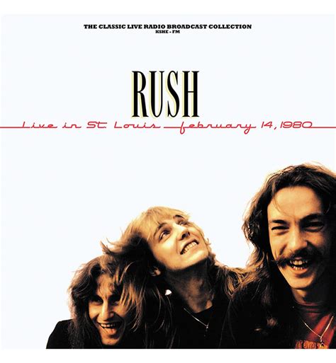 Rush Live In St Louis 1980 12 Inch Album On 180g White Vinyl