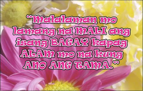 Taking lessons from your life's challenges and trusting god for his tender mercies and bountiful grace. INSPIRATIONAL QUOTES ABOUT LIFE LESSONS TAGALOG image ...