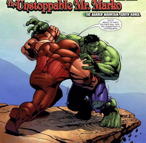 Juggernaut Defeating Hulk Strenght Hulk Vs Juggernaut Hulk Comic Book Heroes