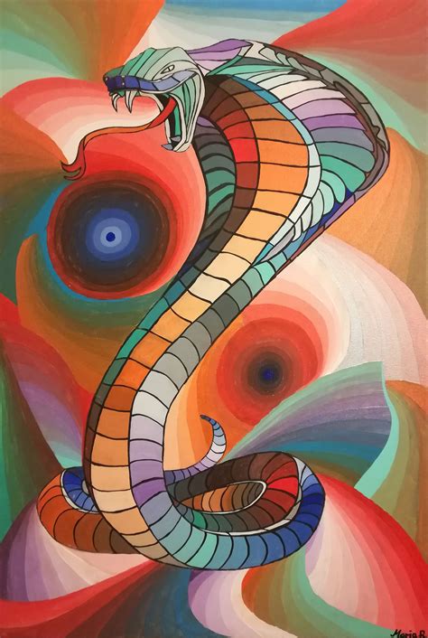 King Cobra Acrylic Painting See More Here