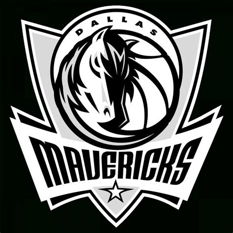 12 Dallas Mavericks Logo Black And White Png Mavericks Logo Dallas