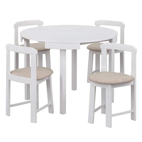 Harrisburg Tobey 5 Piece Compact Round Dining Set On Sale Bed Bath